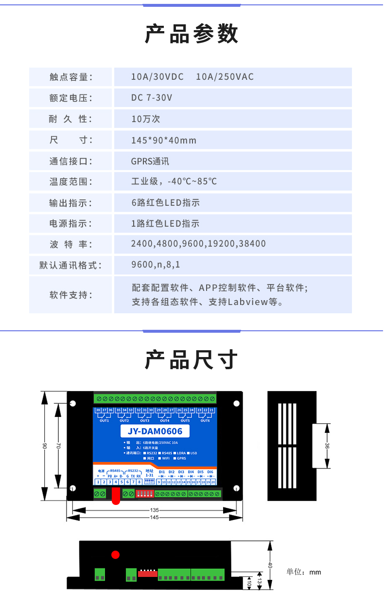 云平臺 GPRS0606 遠程智能控制器產(chǎn)品參數(shù) 云平臺 GPRS0606 遠程智能控制器產(chǎn)品參數(shù)